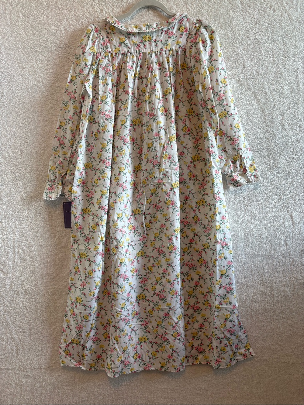 Eileen West Floral Long Sleeve Ballet Nightgown 100% Cotton Size Small NWT - Picture 6 of 13